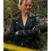 Tracy Spiridakos Anna Pigeon Leather Jacket