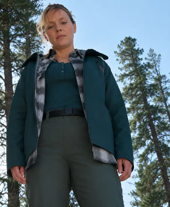 Tracy Spiridakos TV Series Anna Pigeon S01 Anna Pigeon Blue Cotton Jacket