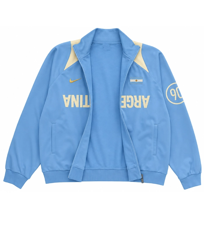 Travis Scott Cactus Jack x Nike Argentina Total 90 Blue Anthem Jacket