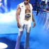 Trick Williams SmackDown 2026 White Leather Vest