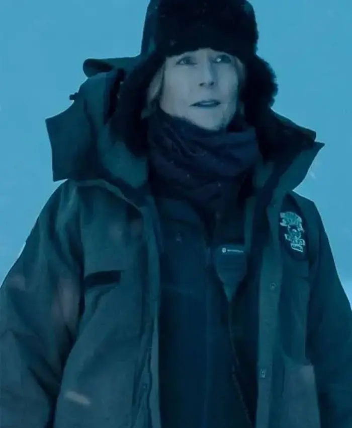 True Detective Liz Danvers S04 Grey Hooded Jacket