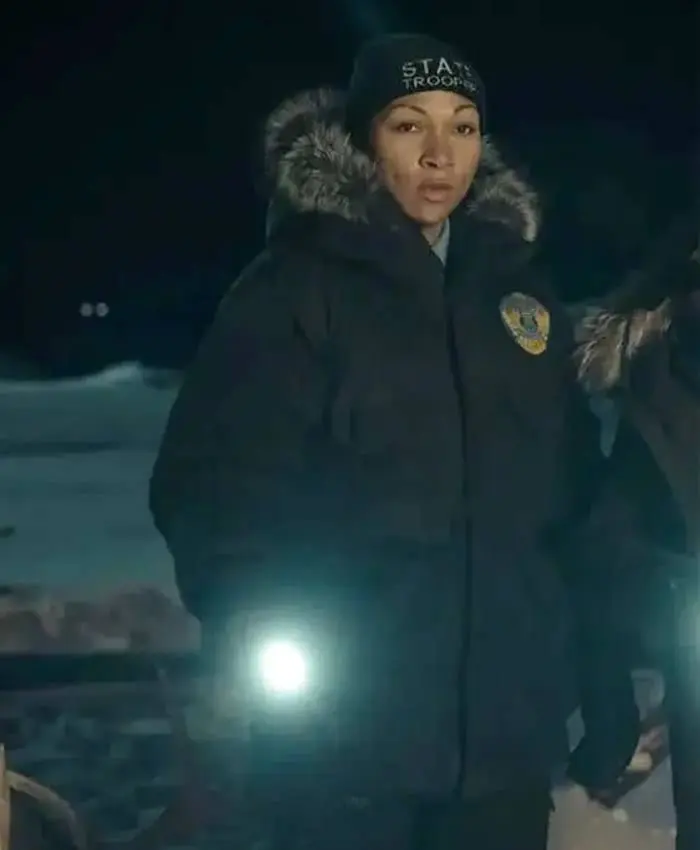 True Detective S04 Evangeline Navarro Parka Black Jacket