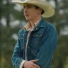 Tv Series Yellowstone S05 Ep02 Carter Finn Little Denim Jacket For Sale