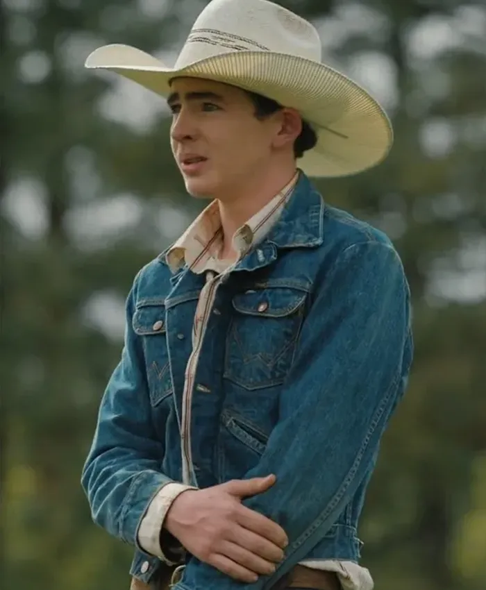 Tv Series Yellowstone S05 Ep02 Carter Finn Little Denim Jacket For Sale