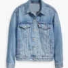 Tv Series Yellowstone S05 Ep03 Beth Dutton Kelly Reilly Denim Blue Jacket For Sale