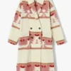 Tv Series Yellowstone S05 Ep05 Beth Dutton Pink Aztec Printed Coat Shacket