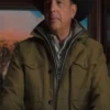 Tv Series Yellowstone S05 John Dutton Green Cotton Trucker Jacket 1