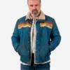 Tyler Labine Movie All Night Wrong 2026 Tyler Labine Blue Jacket