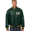 Tymon Green Bay Packers Leather Jacket For Unisex