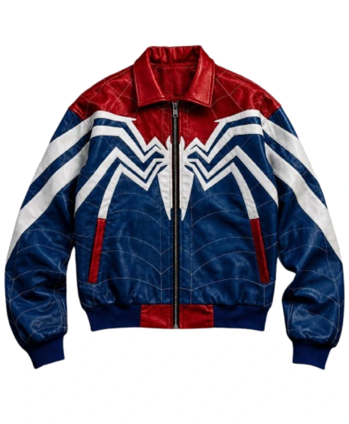 Spider-Man Bomber Leather Jacket
