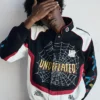 Undefeated x Spider Man FW26 Black And White Cotton Varsity Jacket Sale