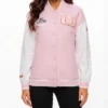 University of Miami Fanatics x LoveShackFancy College Varsity Jacket