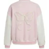 University of Miami Fanatics x LoveShackFancy Pink and White College Jacket