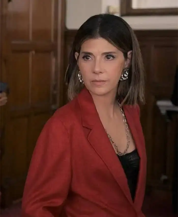 Upgraded 2024 Claire Red Coat