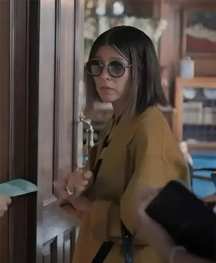 Upgraded 2024 Marisa Tomei Yellow Long Coat