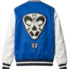 VG Nipsey Hussle Blue and White Letterman Varsity Jacket