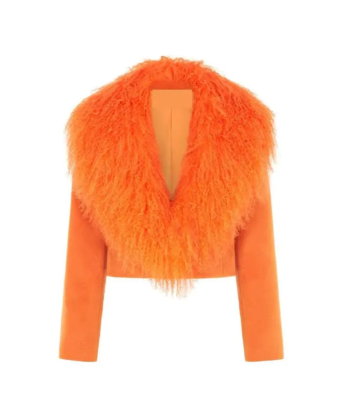 Valencia Orange Cropped Jacket