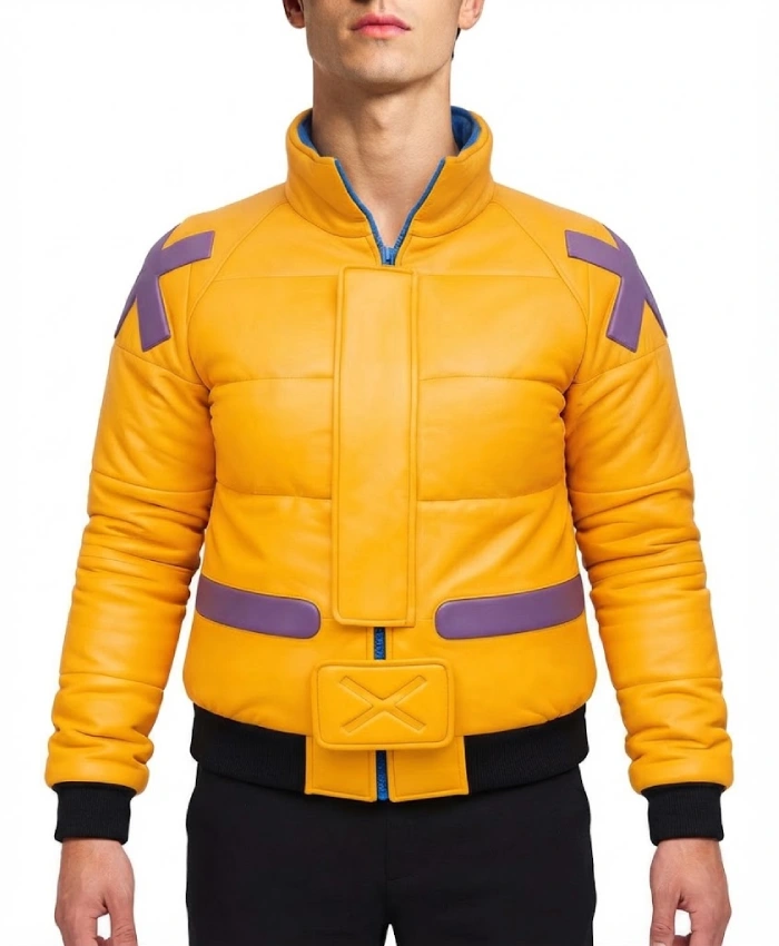 Valorant Killjoy Inspired Yellow Cosplay Leather Jacket