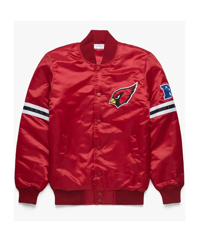 Vibhu Arizona Cardinals Red Varsity Jacket