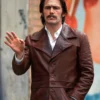 Vincent Martino TV Series The Deuce Frankie Martino Brown Leather Jacket Sale