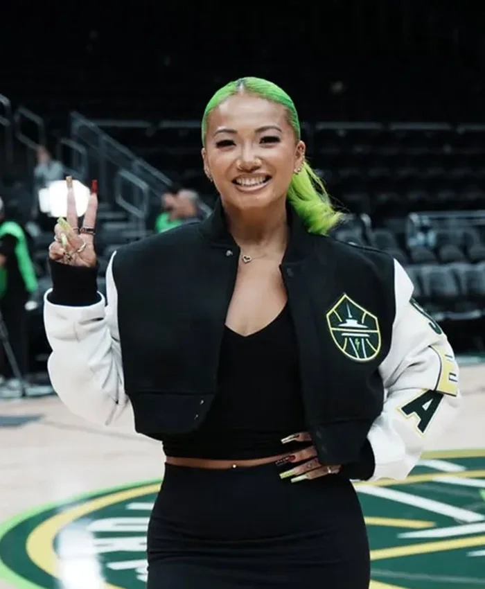 WNBA Seattle Storm Team 2026 Kayce Kirihara Black And White Jacket