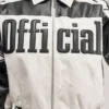 WNBA Sydney Taylor AKIRA Moto Black and White Bomber Jacket