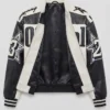 WNBA Sydney Taylor AKIRA Moto Leather Black and White Jacket