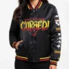 WWE 2026 Donovan Andrew Danhausen Black Fanimation Satin Jacket
