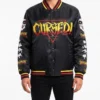 WWE 2026 Donovan Andrew Danhausen Black Fanimation Satin Varsity Jacket