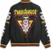 WWE Donovan Andrew Danhausen Black Fanimation Satin Varsity Jacket