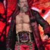 WWE Royal Rumble Adam Joseph Edge Black Leather Ring Coat On Sale