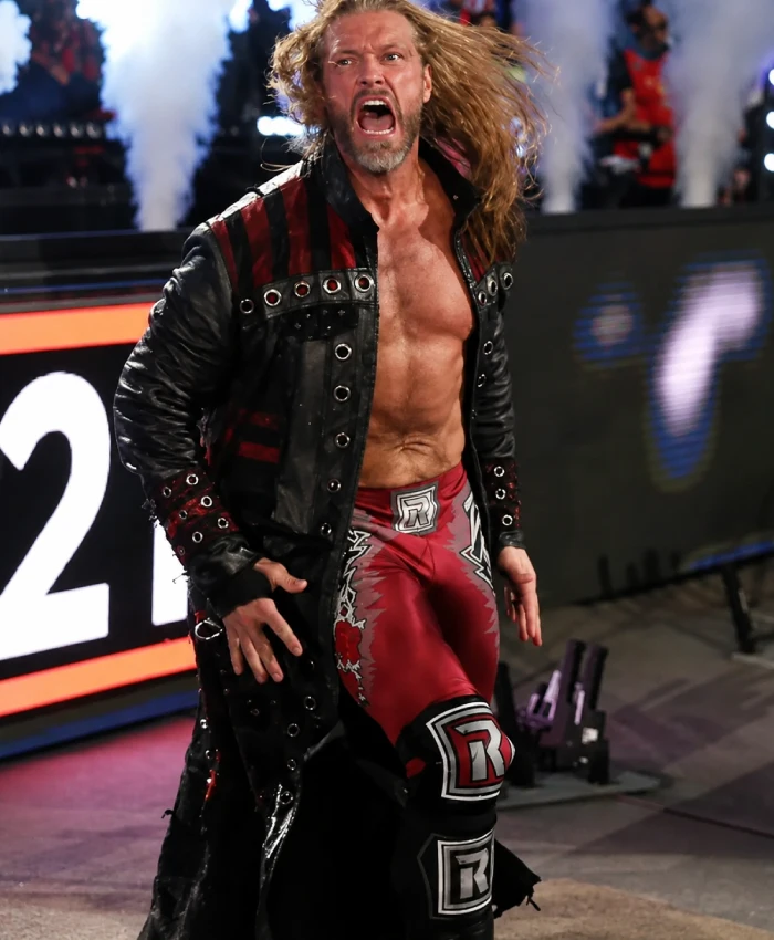 WWE Royal Rumble Adam Joseph Edge Leather Ring Coat