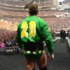 WWE SummerSlam 2026 CM Punk Green Minnesota North Stars Satin Jacket