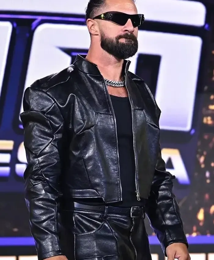 WWE SummerSlam 2026 Minnesota Kickoff Seth Rollins Black Jacket