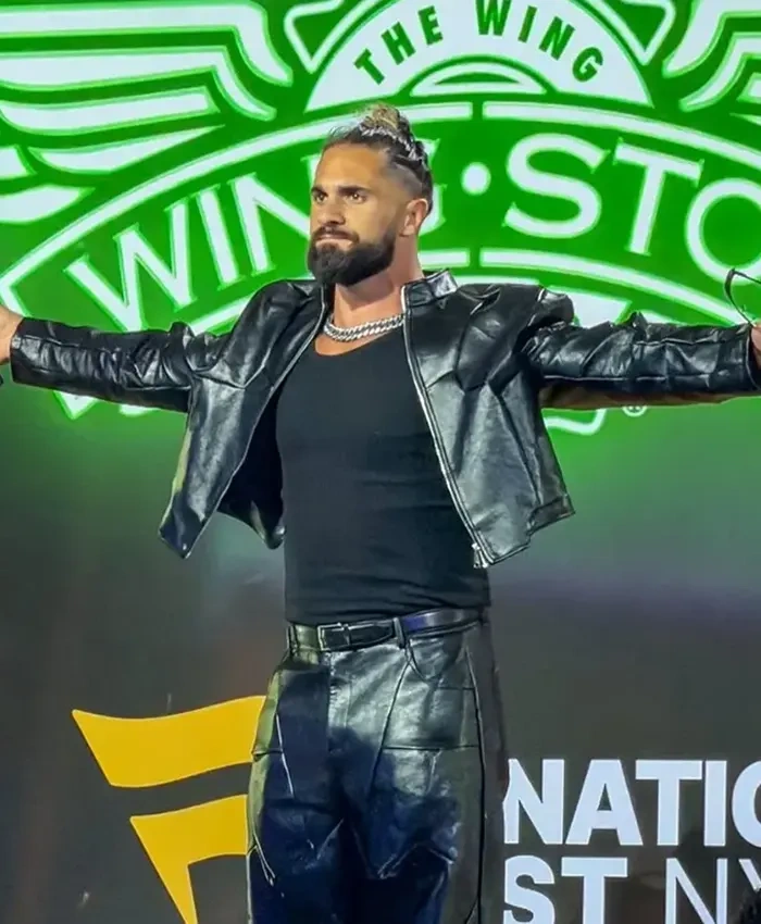 WWE SummerSlam 2026 Minnesota Kickoff Seth Rollins Leather Jacket