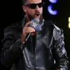 WWE SummerSlam Minnesota Kickoff Seth Rollins Black Leather Jacket