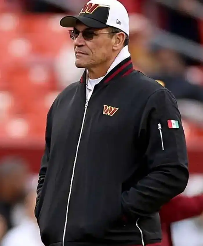 Washington Commanders Sideline Coach Black Bomber Jacket