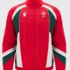 Welsh Rugby Union Red Zip Up Anthem Jacket