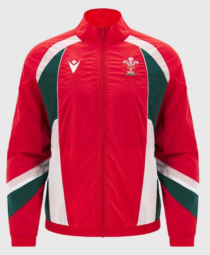 Welsh Rugby Union Red Zip Up Anthem Jacket