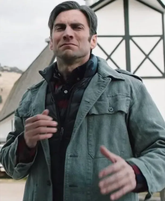 Wes Bentley TV Series Yellowstone Jamie Dutton Grey Cotton Jacket For Sale