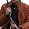 Wes Bentley TV Series Yellowstone Jamie Dutton Western Ranch Wear Brown Quilted Parachute Jacket