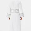 White Versace Robe White Belt Men