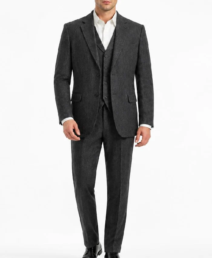 Wicker 2026 Alexander Skarsgard Textured Suit Mens