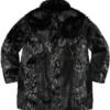 Winter Fall 2026 Supreme PU Fur Windstopper Black Overcoat