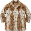 Winter Fall 2026 Supreme PU Fur Windstopper Brown Overcoat For Men and Women