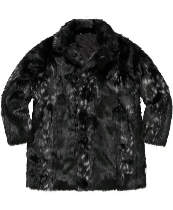 Winter Fall 2026 Supreme PU Fur Windstopper Overcoat For Men and Women