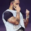 Wireless Festival Drake Stay Cocky Padded Light Blue Vest