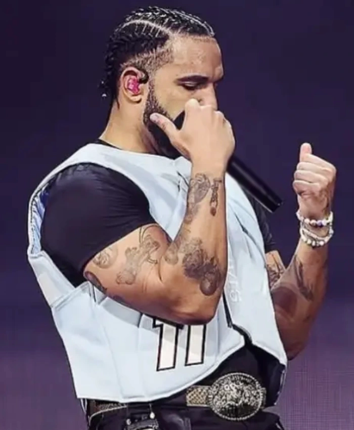 Wireless Festival Drake Stay Cocky Padded Light Blue Vest