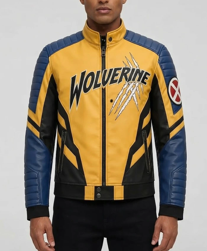 Wolverine Logan Moto Cosplay Leather Jacket