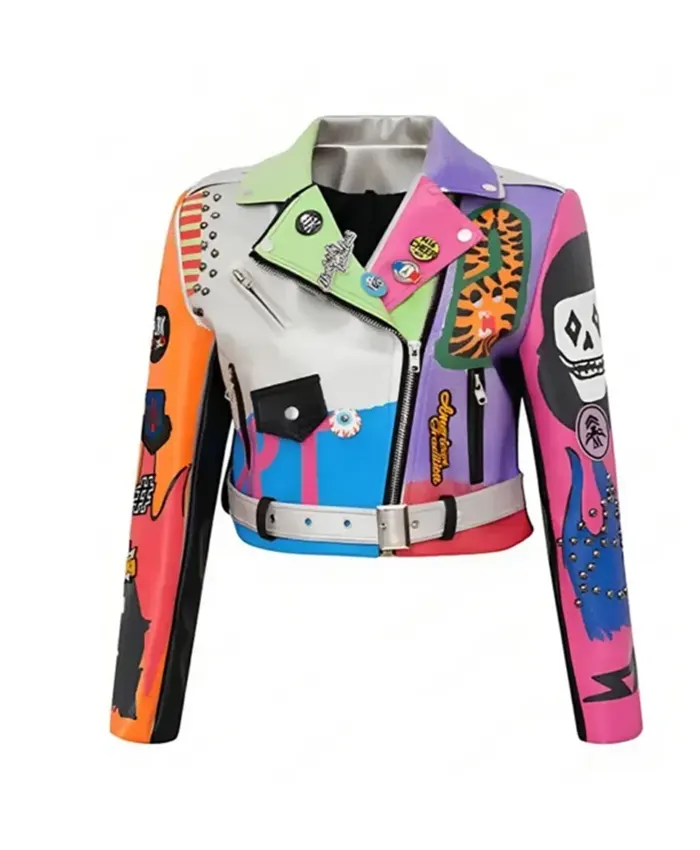 Women Halloween Leather Jacket